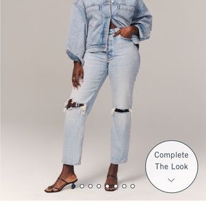 Abercrombie Curve Love High Rise Dad Jean